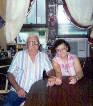 Mom and Dad at dining room table